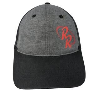 Double R Slideback Baseball Cap Black One Size Adjustable Threads Uniform Agency